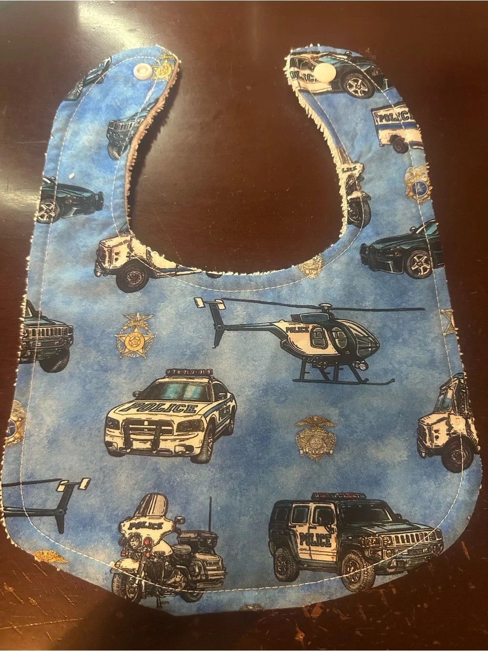 Handmade Police Vehicles bib